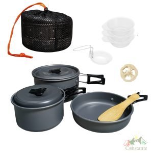 set de ollas ds-300 set de ollas ollas de teflon ollas de camping ollas para camping ollas para estufas de camping ollas de aluminio set de ollas camping