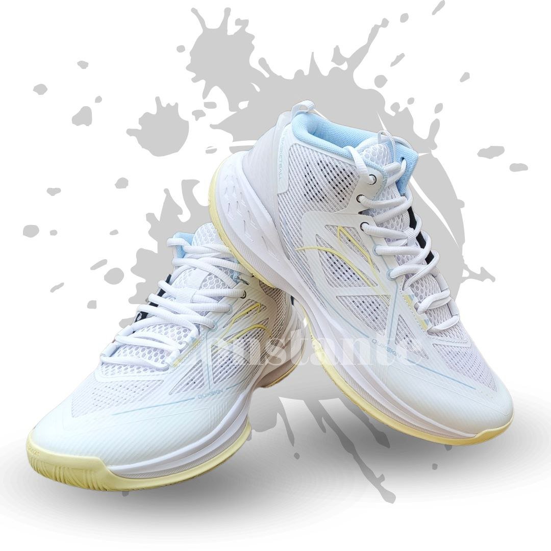 Zapatillas de básquet 361° con tecnología Quick Light, diseñadas para brindar ligereza, rebote y rendimiento en la cancha.