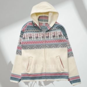 Chompa 100% lana de alpaca, suave y térmica, perfecta para mantener el calor en climas fríos. Ideal para actividades outdoor o uso diario.