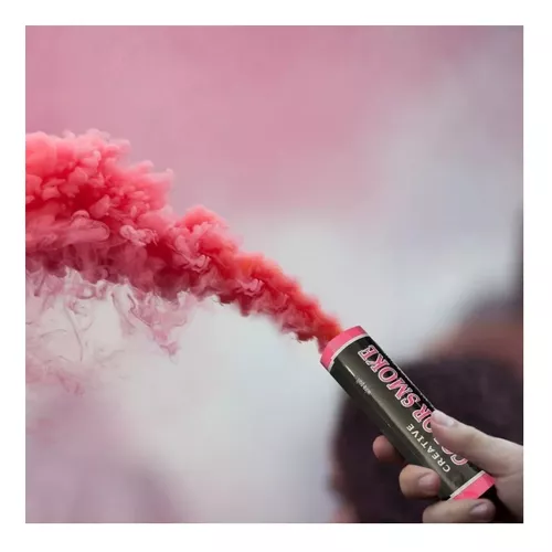 Bengalas de humo de color SMOKE, ideales para fotografía, señalización, eventos deportivos y actividades recreativas. Generan un efecto visual impresionante con humo denso y prolongado.
