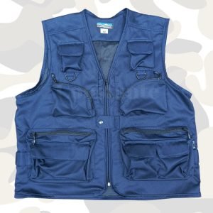 Chaleco táctico multiusos con múltiples bolsillos y ajuste ergonómico, ideal para pesca, senderismo y trabajos profesionales.