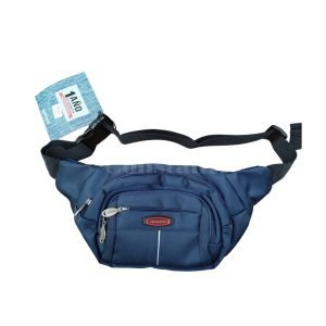 Riñonera Madison con múltiples compartimentos, cierre seguro, correa ajustable y diseño resistente, ideal para viajes, caminatas o uso diario.