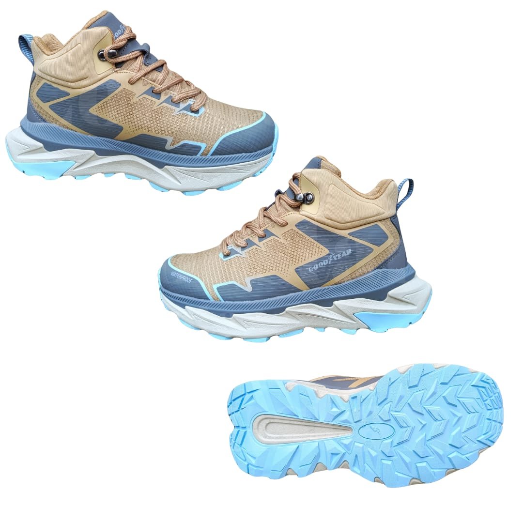 Botas Goodyear Waterproof resistentes para todo terreno, con suela antideslizante y plantilla Memory Foam.