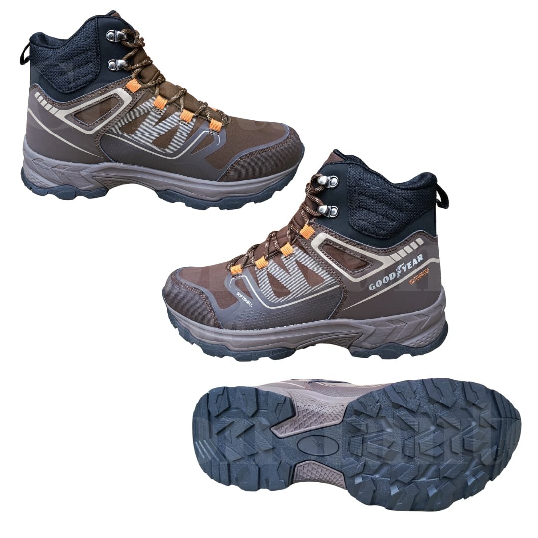 Botas Goodyear impermeables todo terreno con plantilla Memory Foam, suela antideslizante y capellada resistente