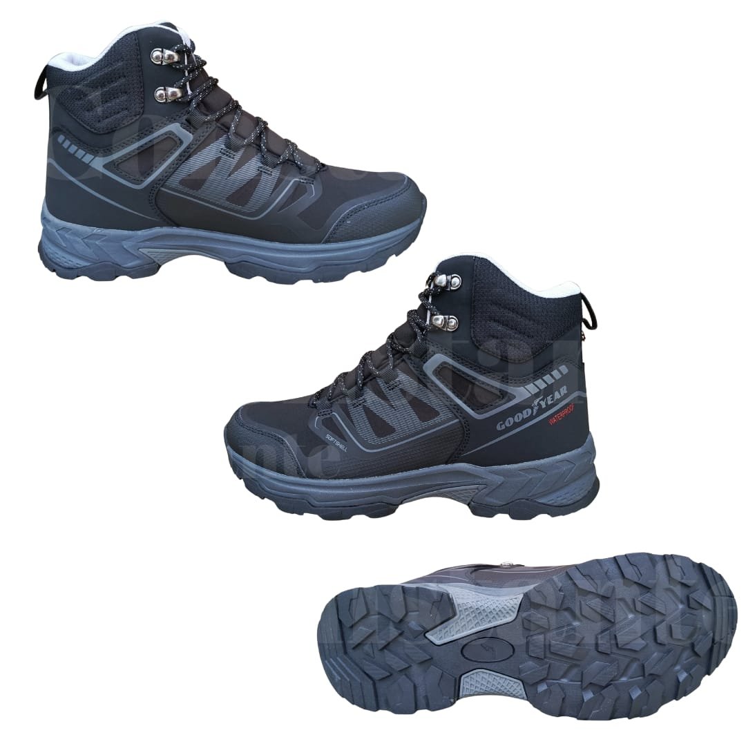 Botas Goodyear impermeables todo terreno con plantilla Memory Foam, suela antideslizante y capellada resistente