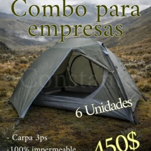 Combo para empresas (6 carpas impermeables de 3 personas)